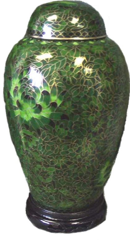 Cloisonne Jade Urn – Fenton Memorials