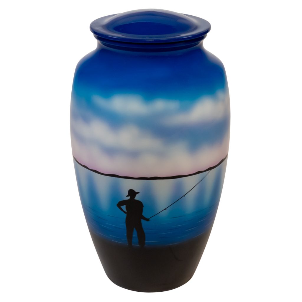 Fishing Cremation Urn Fenton Memorials